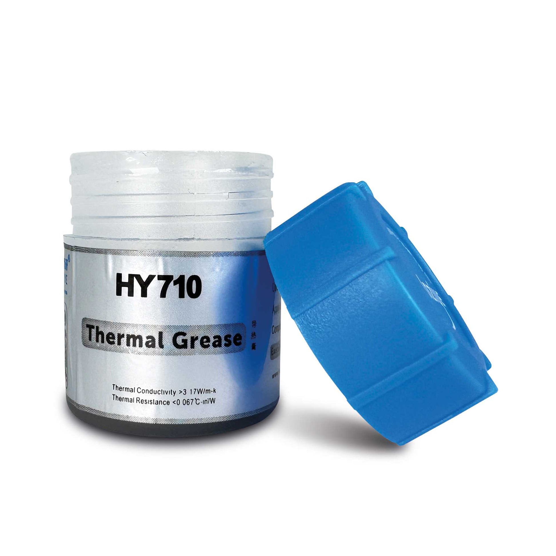 Pasta Térmica Halnziye HY710 3.17W/m-k Plateada Bote de 10g Silicona Masilla Grasa Disipadora para Procesadores CPU