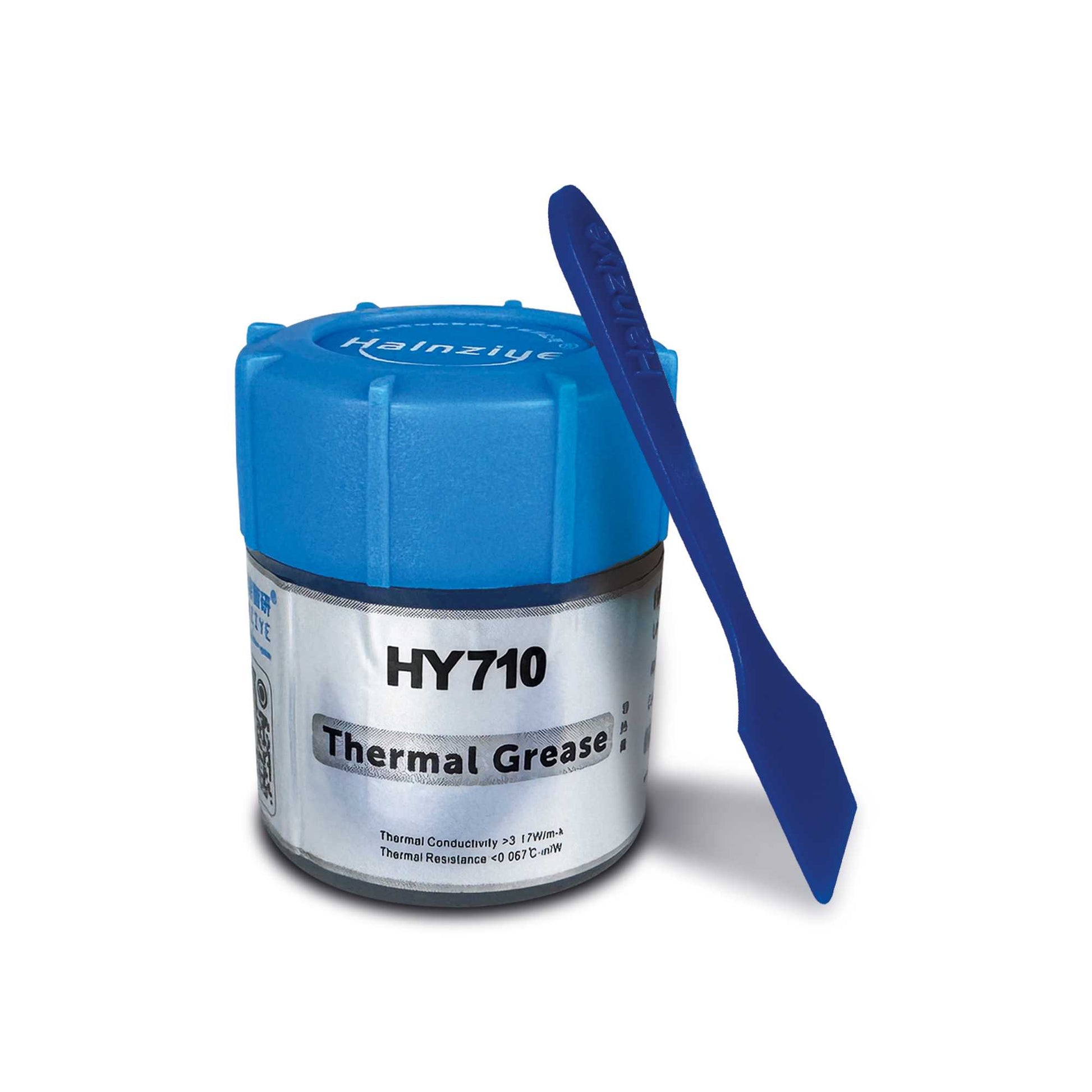 Pasta Térmica Halnziye HY710 3.17W/m-k Plateada Bote de 10g Silicona Masilla Grasa Disipadora para Procesadores CPU