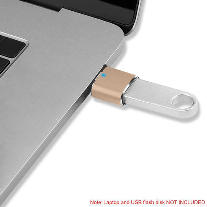 Adaptador USB Tipo C 3.0 OTG Oro GF2433 Conversor con Función On The Go para Smartphone Tablet Ordenador Portátil