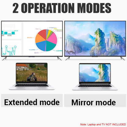 Adaptador de DP a HDTV M/H Negro DisplayPort Display Port Video Audio Full HD 1080p para PC TV Monitor Proyector