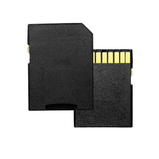 Adaptador de tarjeta de memoria Micro SD de plástico Adaptador microSD/microSDHC estándar Negro
