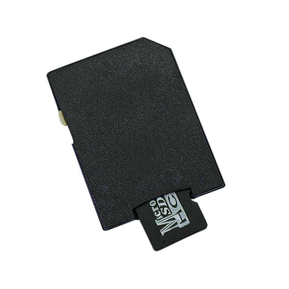 Adaptador de tarjeta de memoria Micro SD de plástico Adaptador microSD/microSDHC estándar Negro