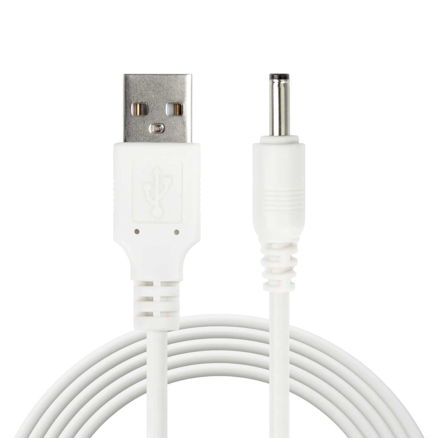 Cable USB Cargador para Tablet Android MP3 3.5mm 5V 2A Alimentacion DC Blanco