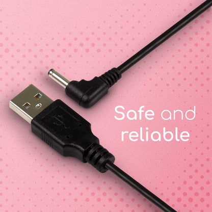 Cable USB Cargador para Tablet Android MP3 3.5mm 5V 2A Alimentacion DC Negro