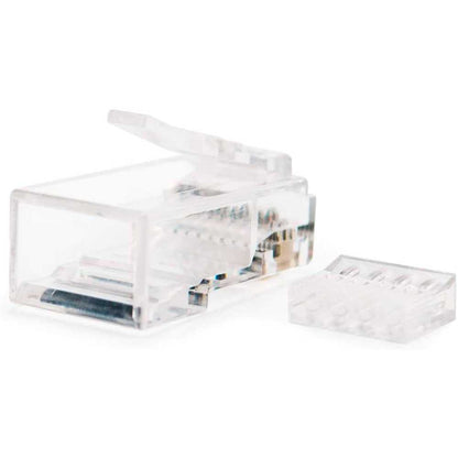 Nanocable 10.21.0201 Bolsa de 10 Conectores Cat.6 para Cable de Red RJ45 Transparente UTP Conector Clavija Clavijas LAN