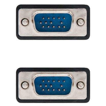 NANOCABLE Cable VGA para PC Monitor Proyector HDB15/M-M Negro 10.15.1302 1.8m SVGA Macho para PC Ordenador Portátil