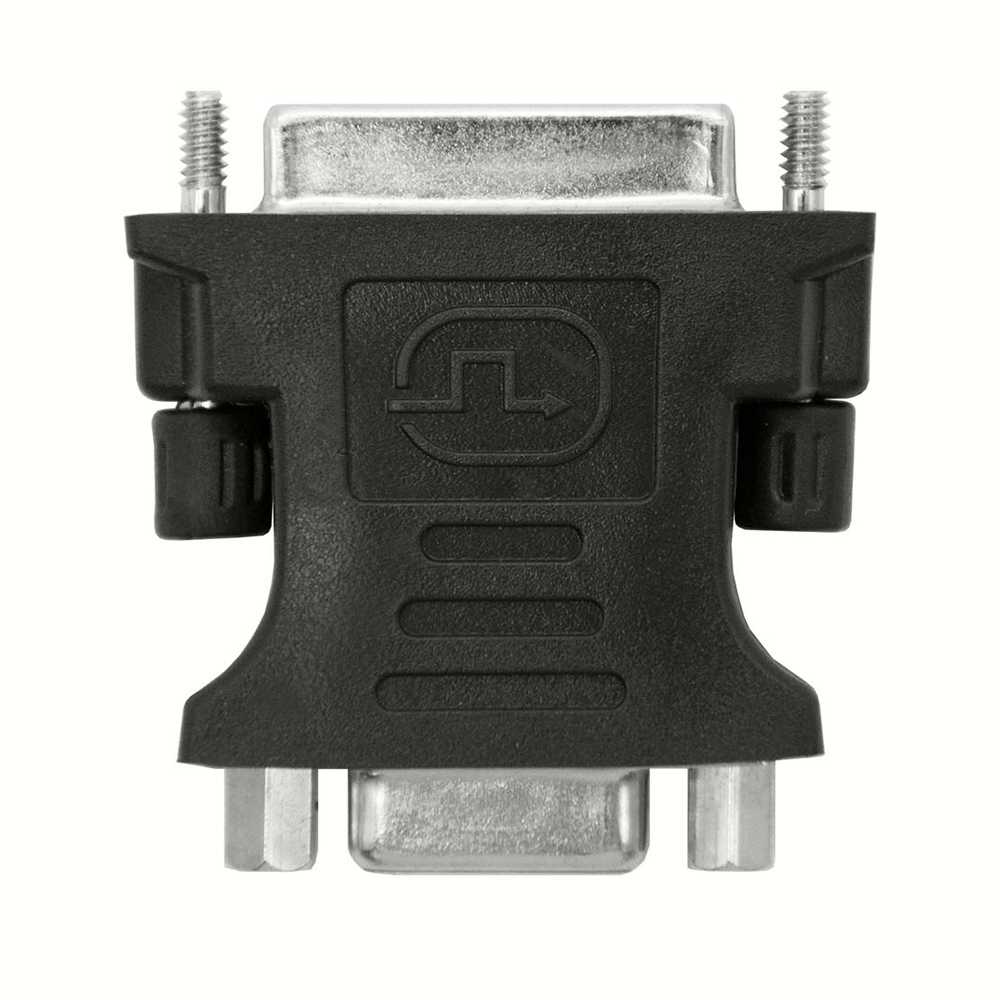 NANOCABLE Adaptador de DVI-D 24+5 Pines Macho a SVGA Hembra Negro 10.15.0704 Conversor Video S-VGA DB15 para PC Monitor