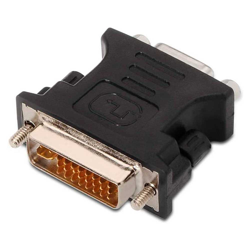 NANOCABLE Adaptador de DVI-D 24+5 Pines Macho a SVGA Hembra Negro 10.15.0704 Conversor Video S-VGA DB15 para PC Monitor