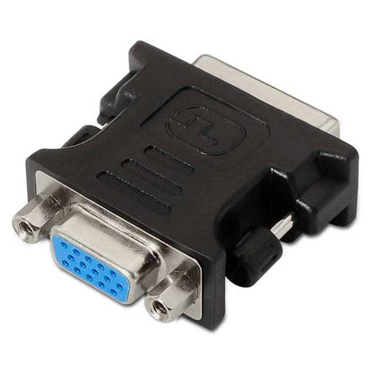 NANOCABLE Adaptador de DVI-D 24+5 Pines Macho a SVGA Hembra Negro 10.15.0704 Conversor Video S-VGA DB15 para PC Monitor