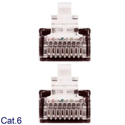 NANOCABLE Cable de Red RJ45 LAN Local Area Network para PC Ordenador Portátil PS3 PS4 Negro 10.20.0400-BK 0.5m Cat.6