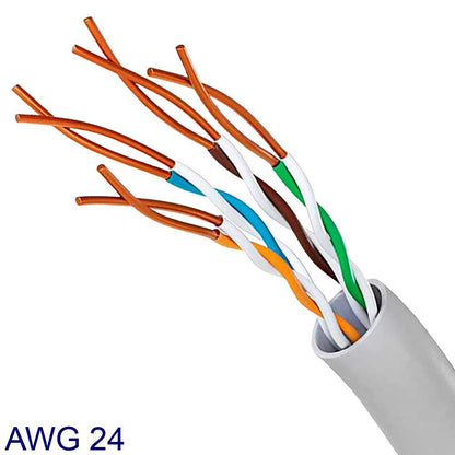 Nanocable Cable de Red RJ45 LAN Local Area Network para PC Ordenador Portátil PS3 PS4 TV Gris 10.20.0100 0.5m Cat.5e