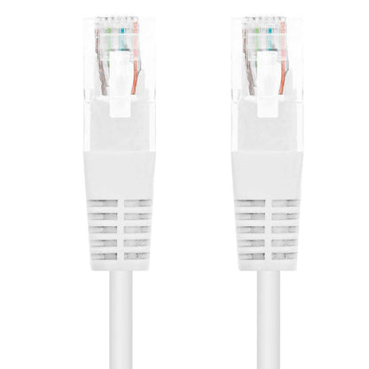 Nanocable 10.20.0400-W 0.5m Cat.6 Cable de Red RJ45 Macho Blanco para PC Ordenador Portátil Consolas Routers Impresoras TV Ethernet Internet LAN Local Area Network UTP 8P8C