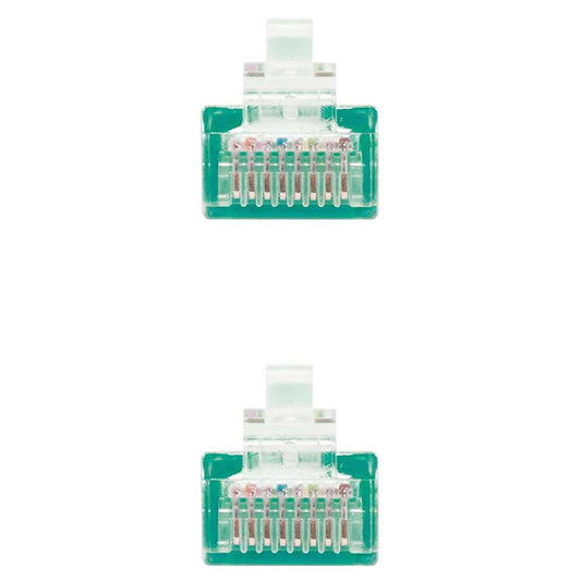 Nanocable 10.20.0402-GR 2m Cat.6 Verde Cable de Red RJ45 Macho LAN Local Area Network UTP para PC Portátil TV