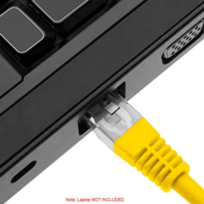 Nanocable 10.20.0403-Y 3m Cat.6 Amarillo Cable de Red RJ45 Macho LAN Local Area Network UTP para PC Portátil TV