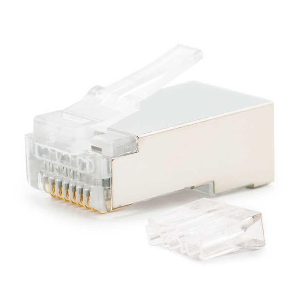 Nanocable 10.21.0203 Cat.6 Bolsa de 10 Conectores para Cable de Red RJ45 Transparente UTP Conector Clavija Clavijas LAN