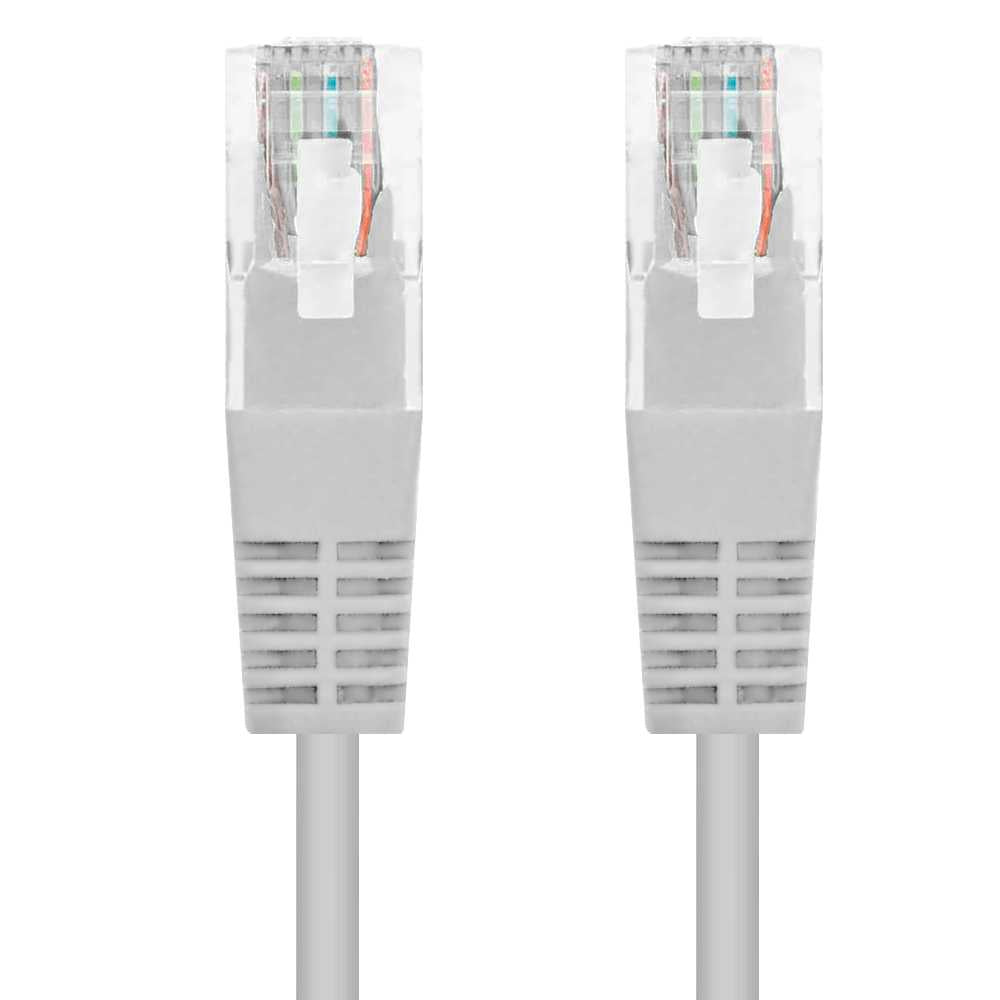 Nanocable 10.20.0401 1m Cat.6 Gris Cable de Red RJ45 M/M para PC Ordenador Portatil Consolas TV Routers Redes Internet Impresoras Latiguillo LAN 8P8C Local Area Network