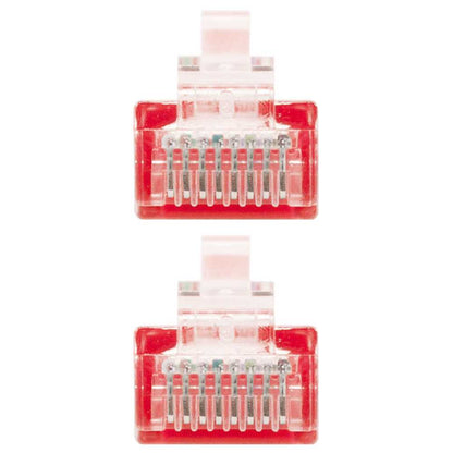 Nanocable 10.20.0401-R 1m Cat.6 Rojo Cable de Red RJ45 M/M para PC Ordenador Portatil Consolas TV Routers Redes Internet Impresoras Latiguillo LAN 8P8C Local Area Network