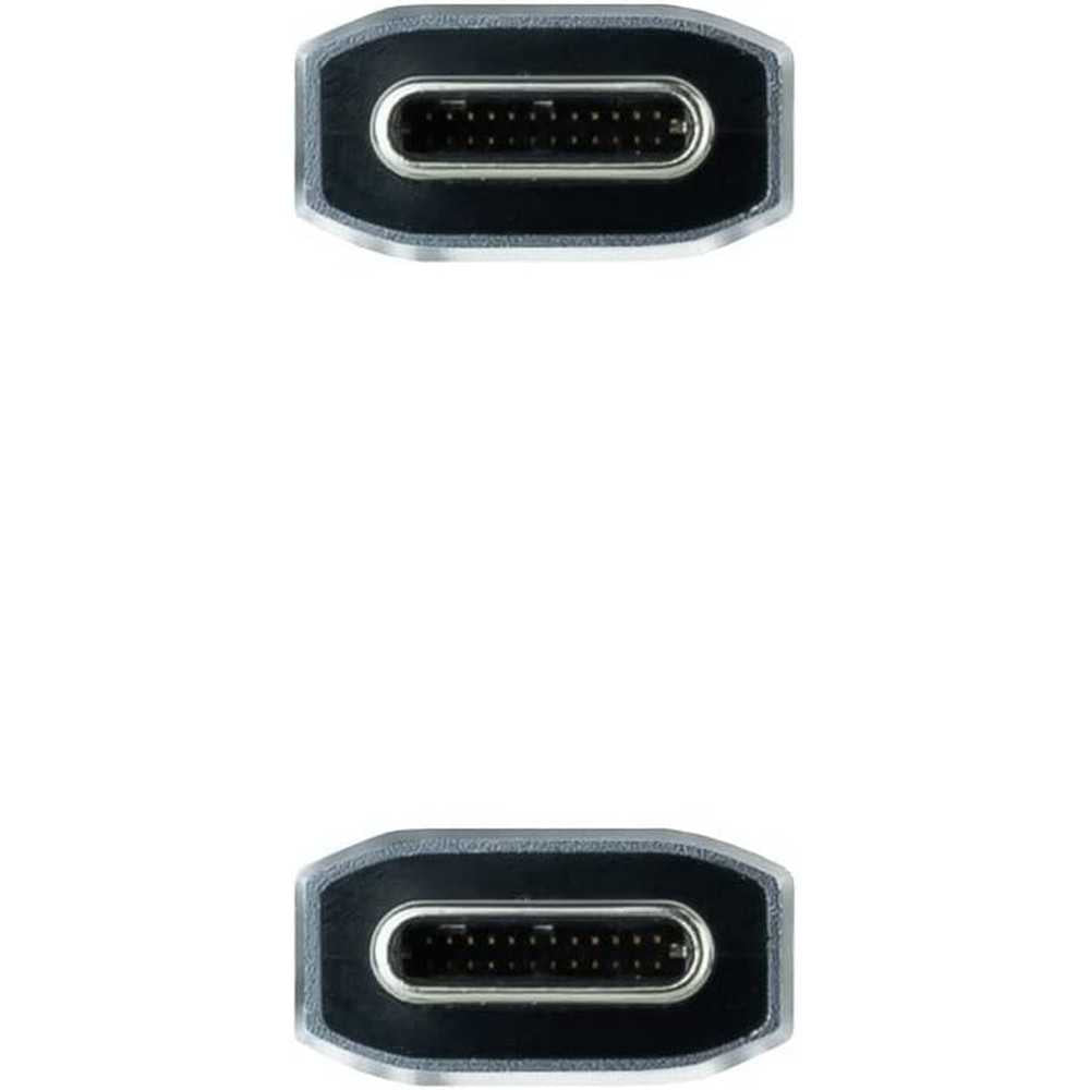 NANOCABLE - Cable USB 3.1 Gen2 10Gbps USB-C/M-USB-C/M 5A/100W 4K/60Hz Negro 2 m