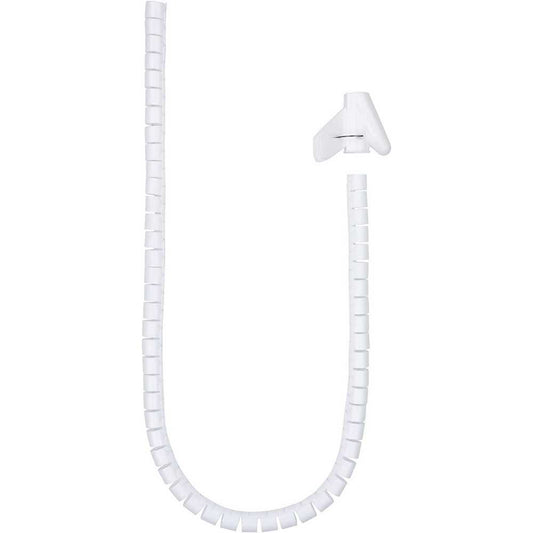 Nanocable Tubo Organizador de Cables Universal 25mm x 2m, Flexible, Color Blanco