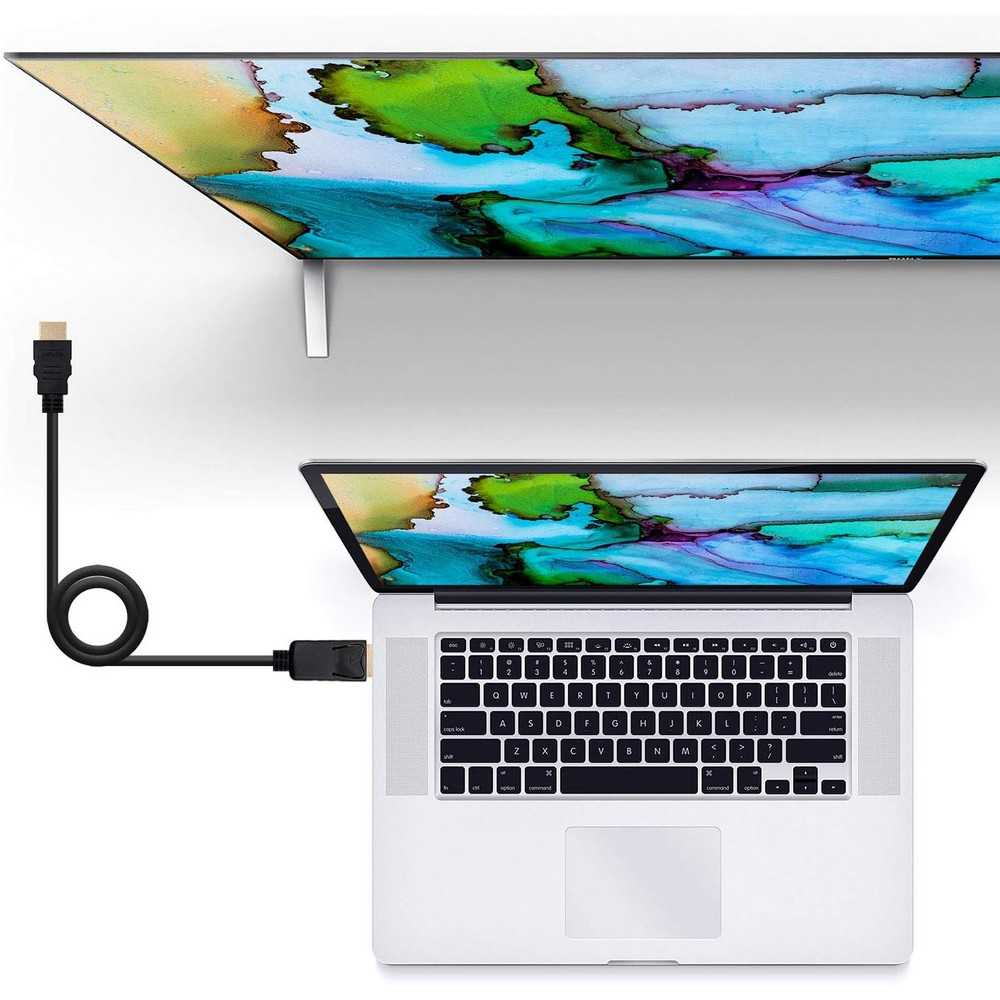 Nanocable 10.15.4302 2m Cable Adaptador Displayport DP a HDMI Doble Macho Negro