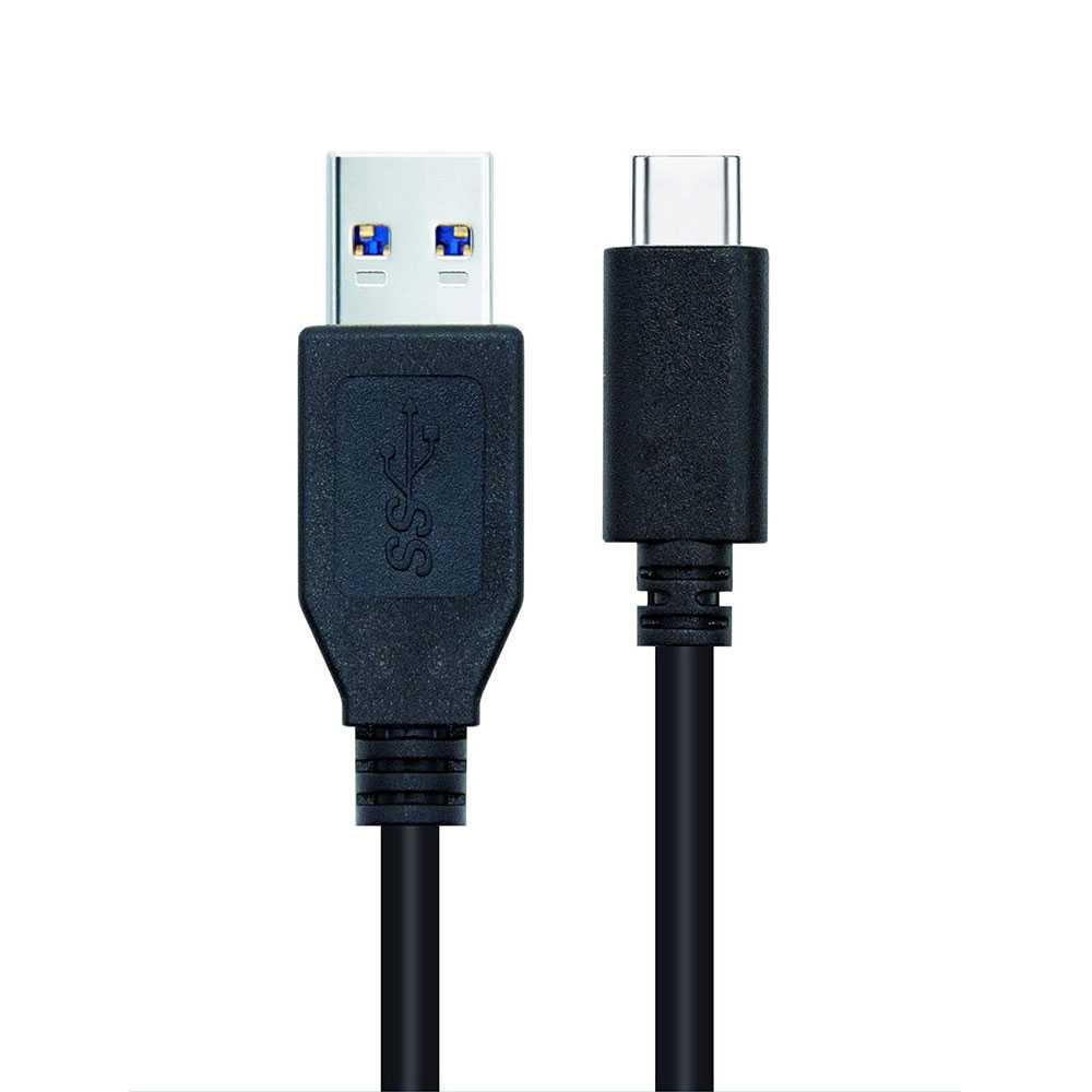 Nanocable 10.01.4001-L150 Cable USB C a USB Tipo A 3.1 Gen2 3A Negro 1,5 m