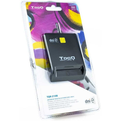 Tooq Lector Externo de DNI Electrónico y Tarjetas Inteligentes (DNIe), USB 2.0, Color Negro, 480 Mbps.