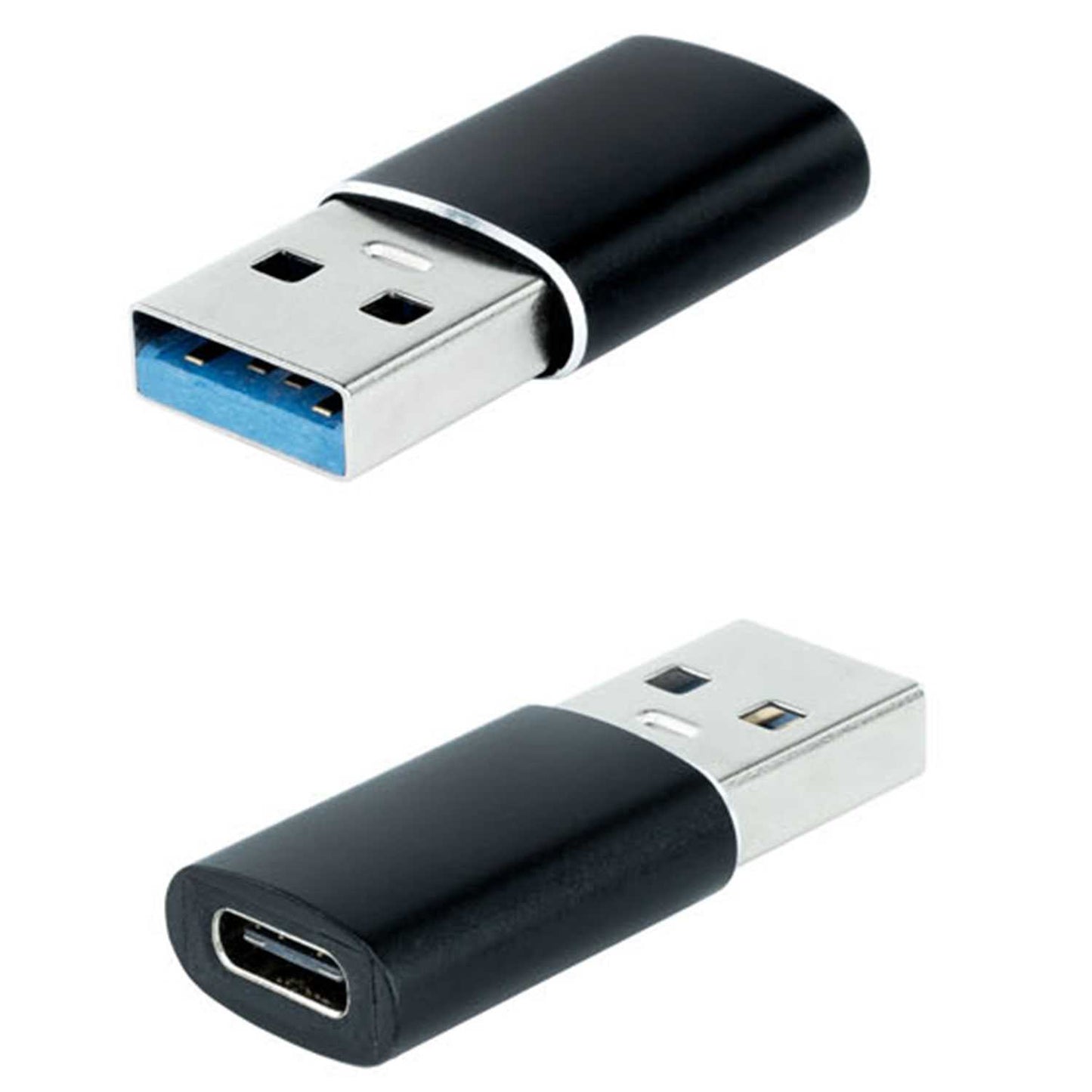 Nanocable Adaptador USB-A 3.1 a USB-C, USB-A/M-USB-C/H, Negro