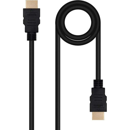 CABLE HDMI V2.0 4K@60HZ 18Gbps NEGRO 1 M