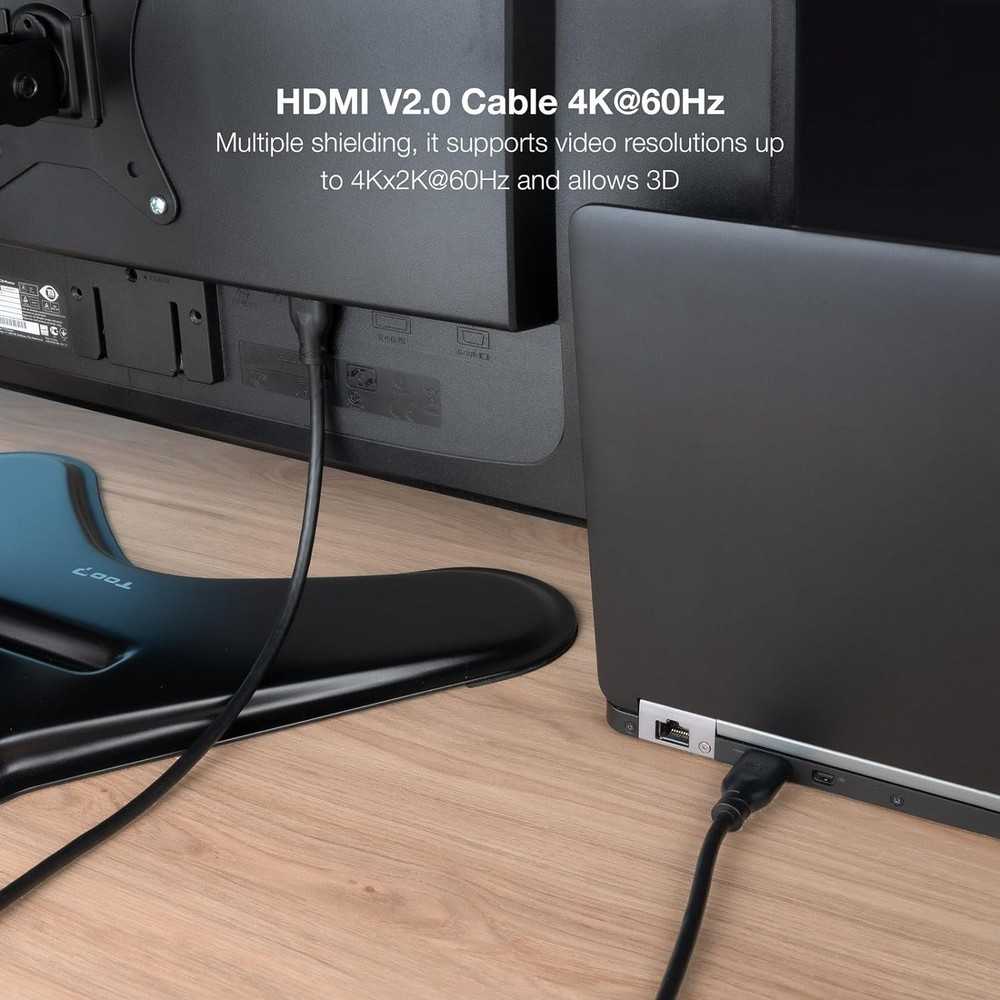 Cable HDMI V2.0 4K@60Hz 18Gbps A/M-A/M, 5.0 m, Negro