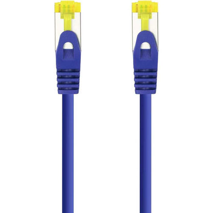 Cable de Red Ethernet RJ45 LSZH Cat.6A SFTP, AWG26, 100% Cobre, Libre de alogenos, Azul, latiguillo de 2 m
