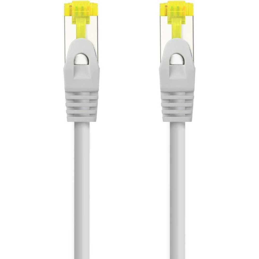 Cable de Red Ethernet RJ45 LSZH Cat.6A SFTP, AWG26, 100% Cobre, Libre de alógenos, Blanco, latiguillo 1 Metro