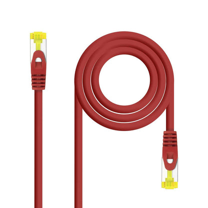 Cable de Red Ethernet RJ45 LSZH Cat.6A SFTP, AWG26, 100% Cobre, Libre de alogenos, Rojo, latiguillo de