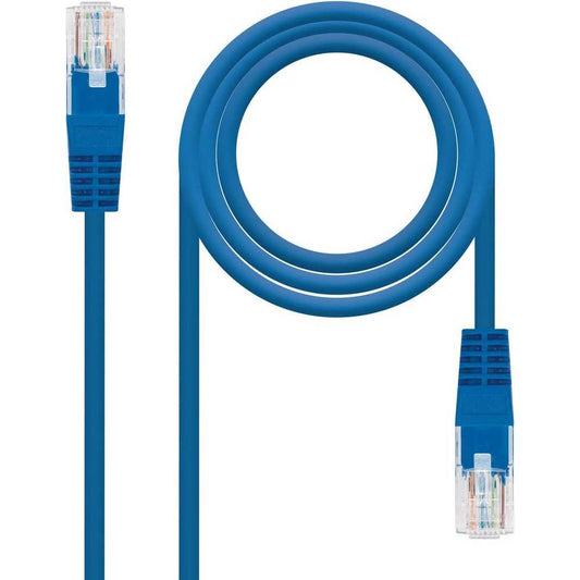 Cable de red Ethernet RJ45 Cat.5e UTP AWG24, Azul, latiguillo de 1mts, 10.20.0101-BL