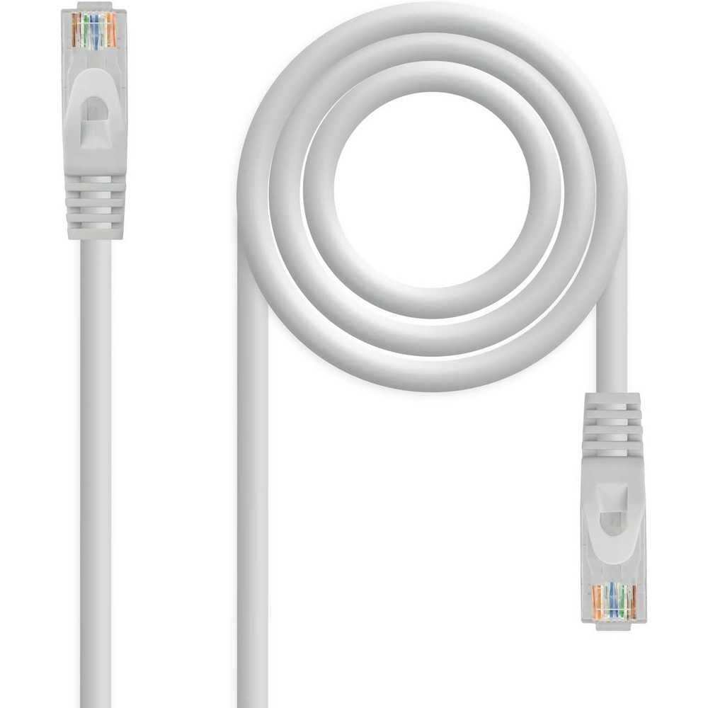 Cable de Red Ethernet RJ45 LSZH Cat.6A UTP, AWG24, 100% Cobre, Libre de alogenos, Gris, latiguillo de