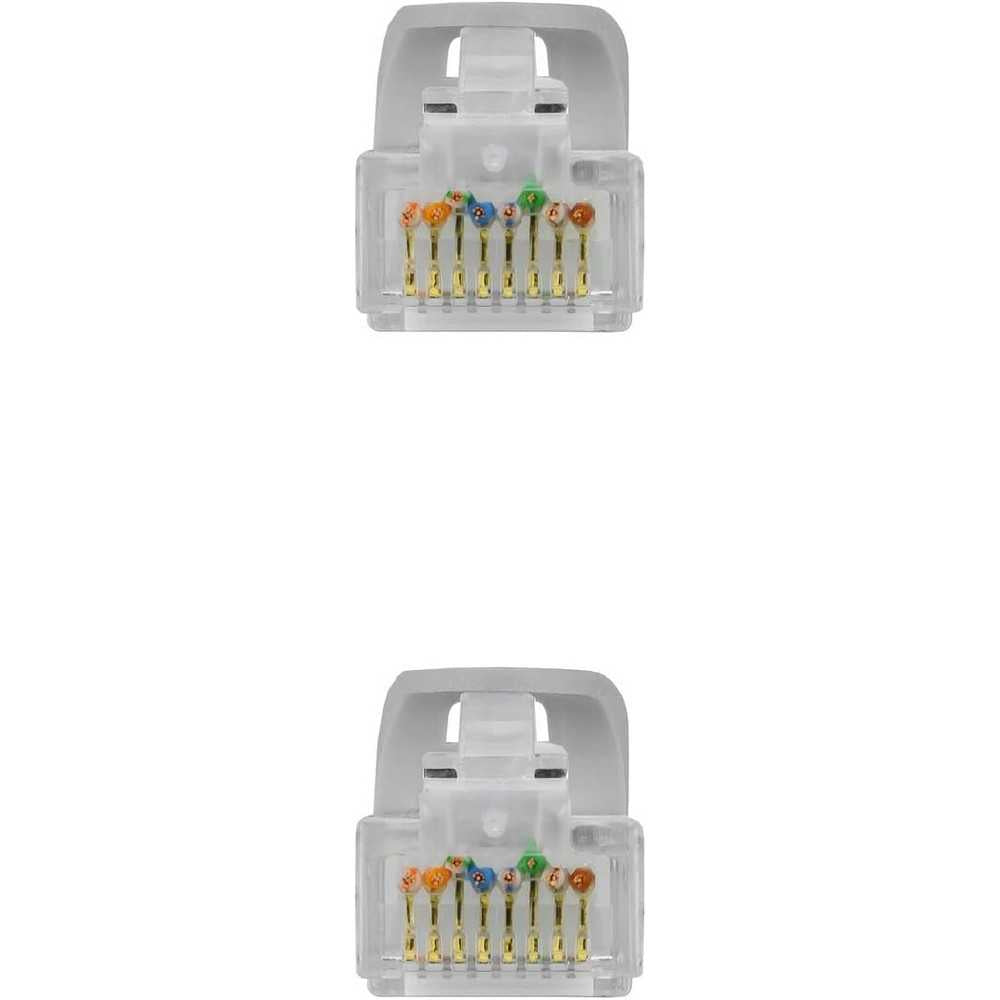 Cable de Red Ethernet RJ45 LSZH Cat.6A UTP, AWG24, 100% Cobre, Libre de alogenos, Gris, latiguillo de