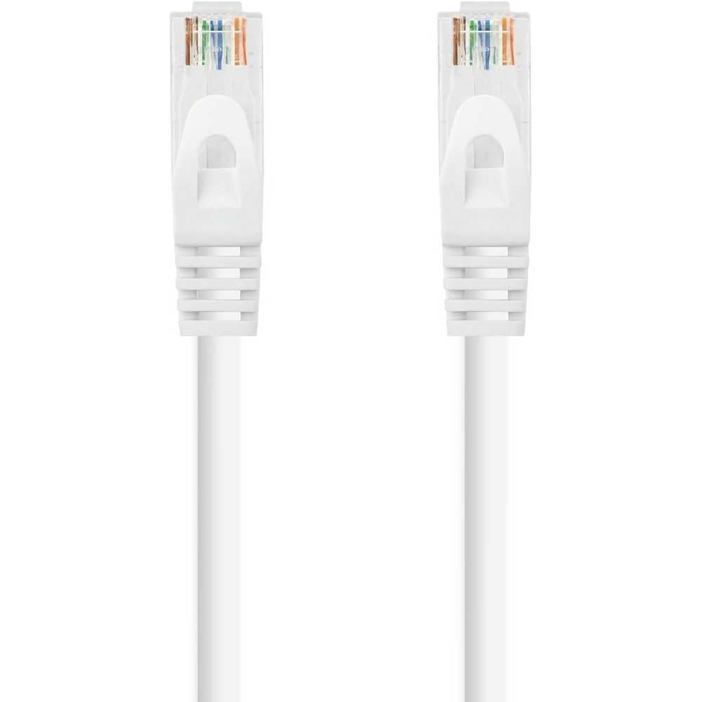 Cable de Red Ethernet RJ45 LSZH Cat.6A UTP, AWG24, 100% Cobre, Libre de alogenos, Blanco, latiguillo de 3 m