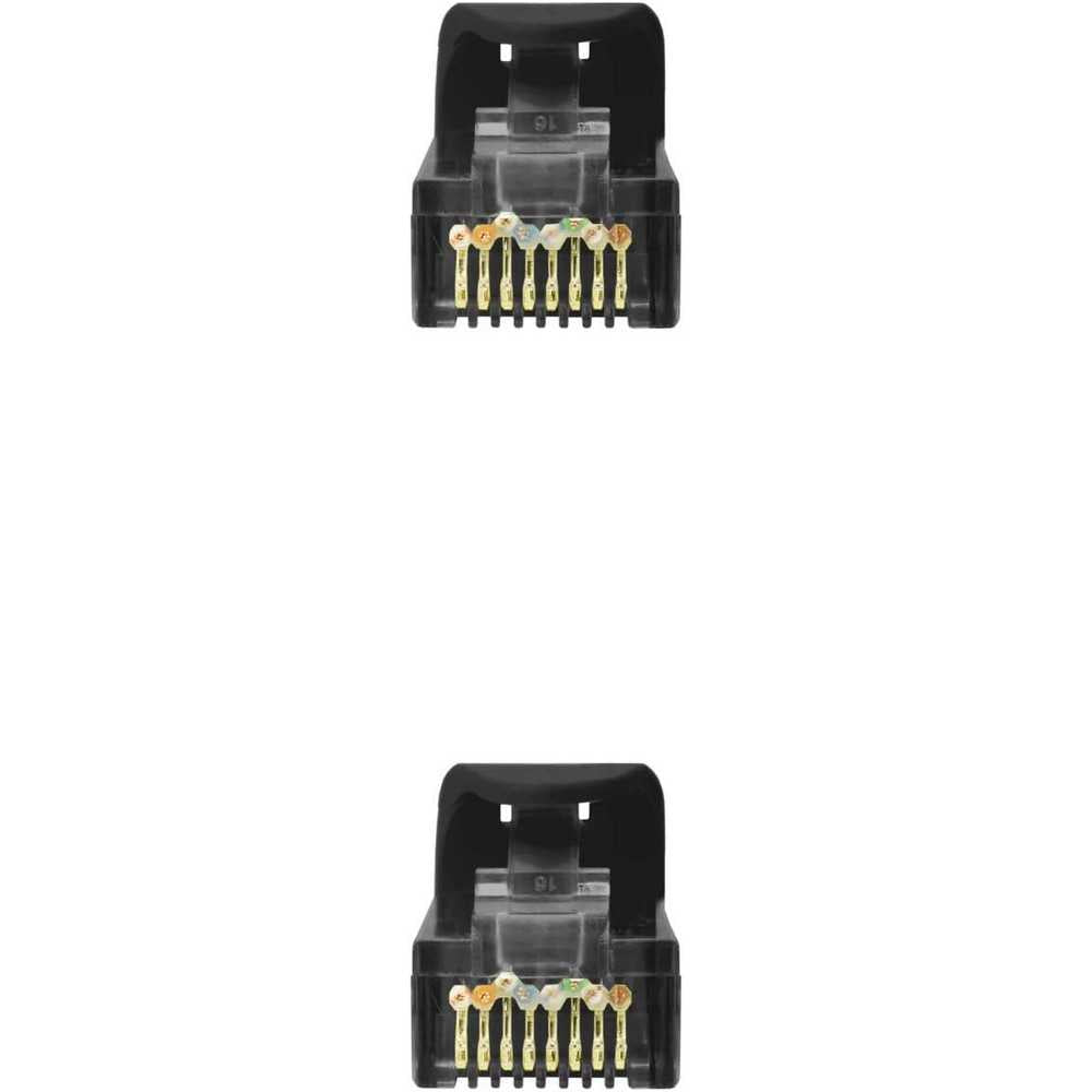 Cable de Red Ethernet RJ45 LSZH Cat.6A UTP, AWG24, 100% Cobre, Libre de Halógenos, Negro, Latiguillo de