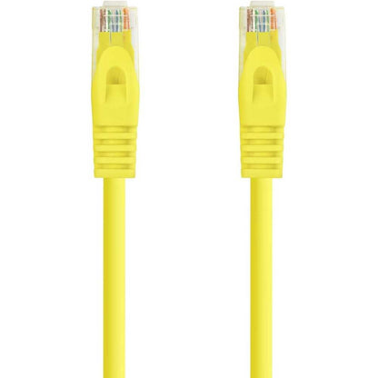 Cable de Red Ethernet RJ45 LSZH Cat.6A UTP, AWG24, 100% Cobre, Libre de alogenos, Amarillo, latiguillo
