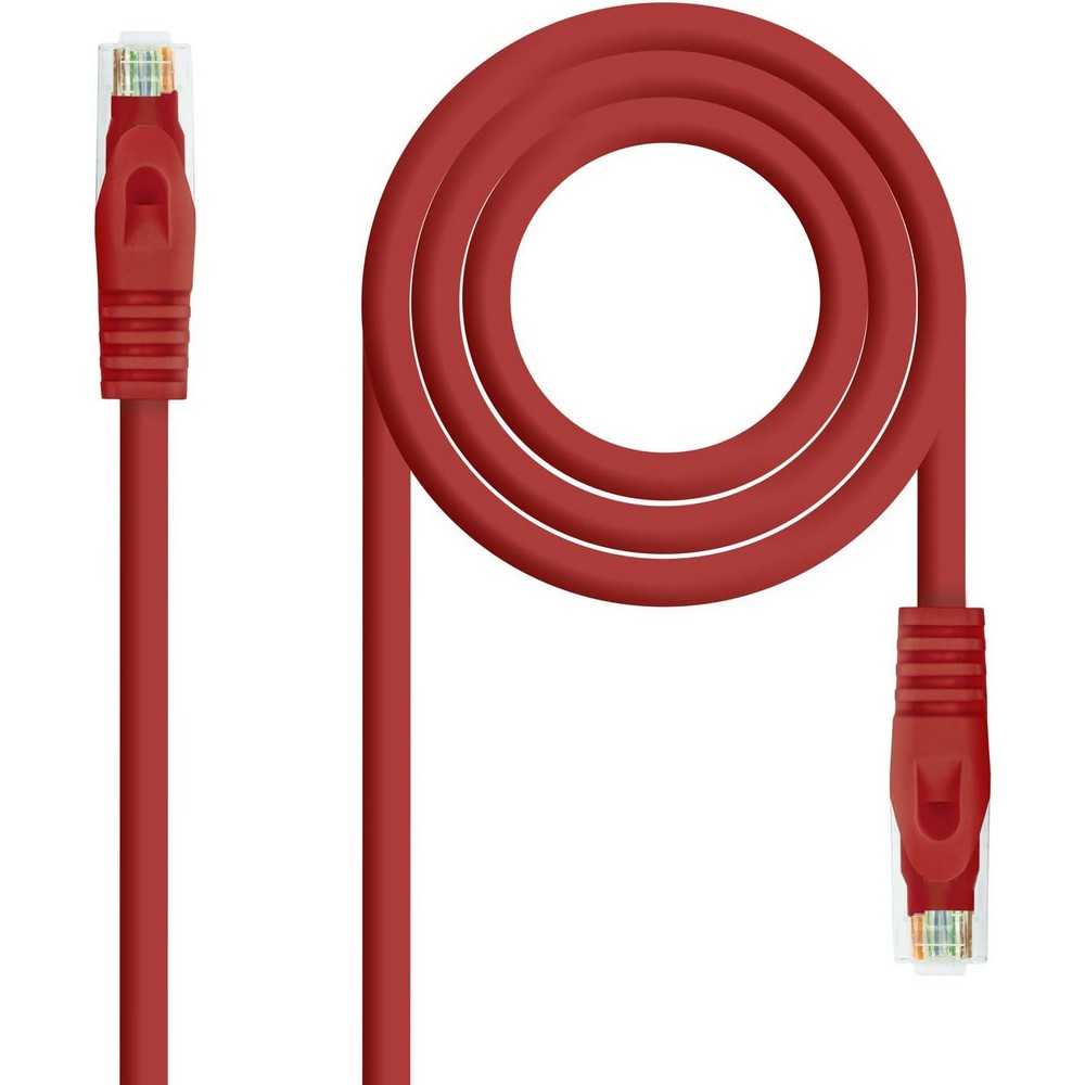 Cable de Red Ethernet RJ45 LSZH Cat.6A UTP, AWG24, 100% Cobre, Libre de Halógenos, Rojo, Latiguillo de