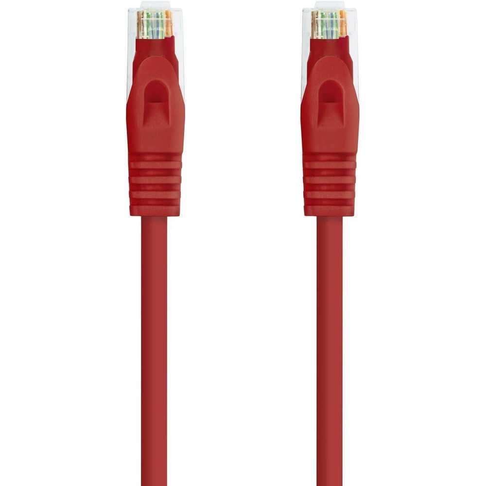 Cable de Red Ethernet RJ45 LSZH Cat.6A UTP, AWG24, 100% Cobre, Libre de Halógenos, Rojo, Latiguillo de