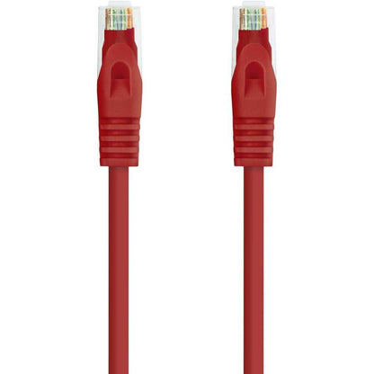 Cable de Red Ethernet RJ45 LSZH Cat.6A UTP, AWG24, 100% Cobre, Libre de Halógenos, Rojo, Latiguillo de