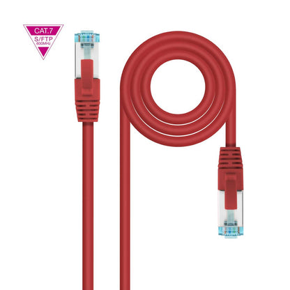 Cable de Red Ethernet Cat.7 LSZH SFTP PIMF AWG26 Rojo 25 CM