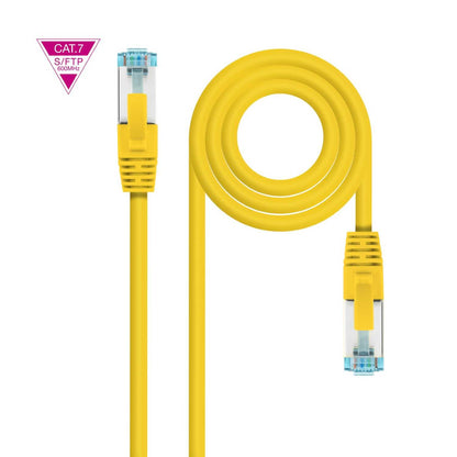 Cable de Red Ethernet Cat.7 LSZH SFTP PIMF AWG26 Amarillo 25 CM