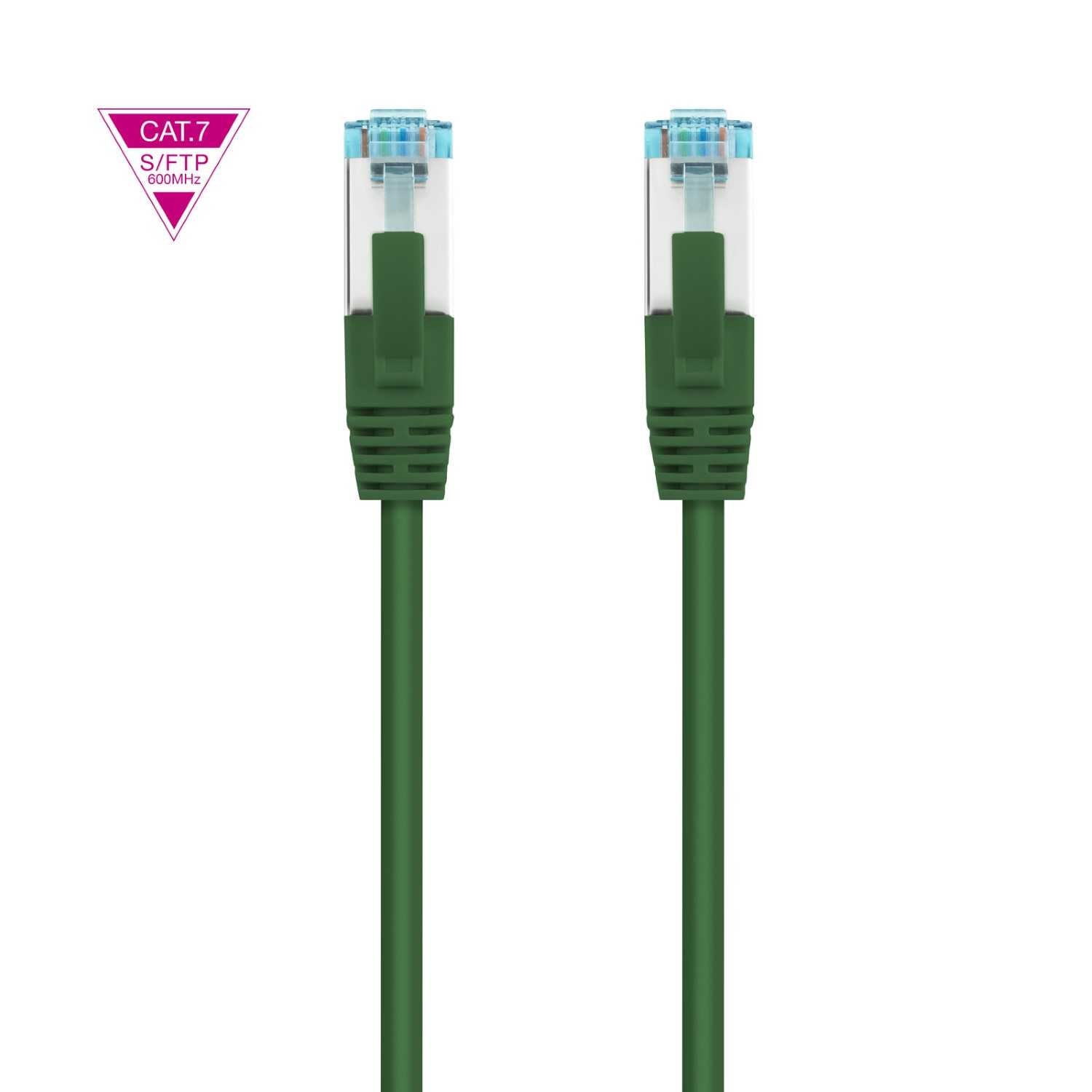 Cable de Red Ethernet Cat.7 LSZH SFTP PIMF AWG26 Verde 30 CM