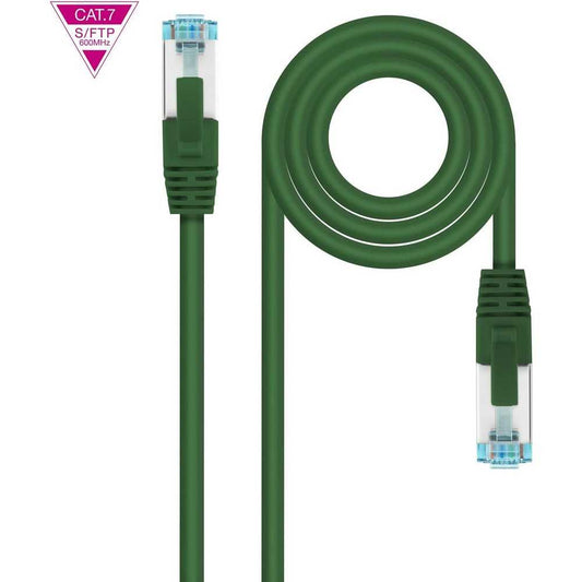 Cable de Red Cat.7 600MHZ LSZH SFTP PIMF AWG26, Verde, 1 m