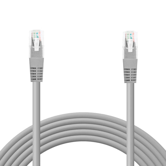 Cable Ethernet Cat.6 de 0.5 M Cable de Red UTP AWG24 Gris 1Gbps 250MHz con Conector RJ45, Compatible con PC PS5 PS4