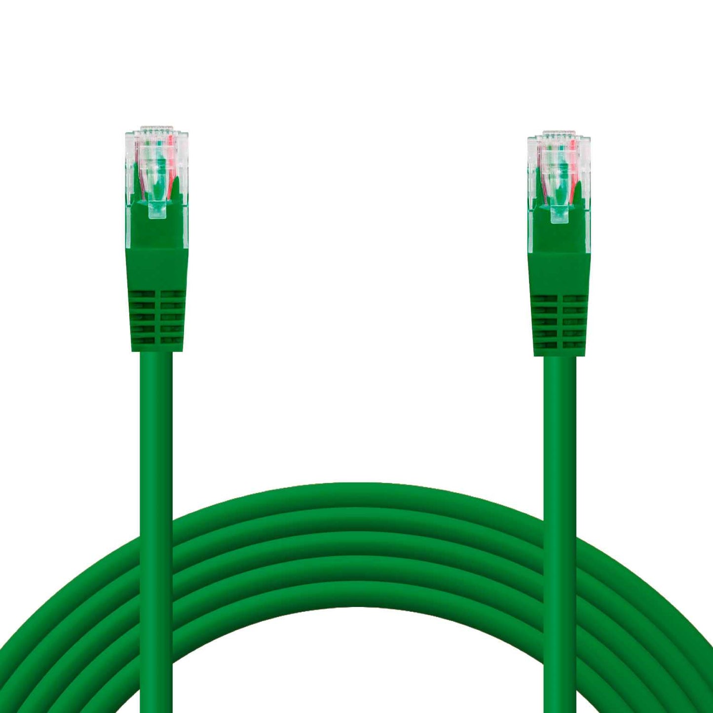 Cable Ethernet Cat.6 de 0.5 M Cable de Red UTP AWG24 Verde 1Gbps 250MHz con Conector RJ45, Compatible con PC PS5 PS4