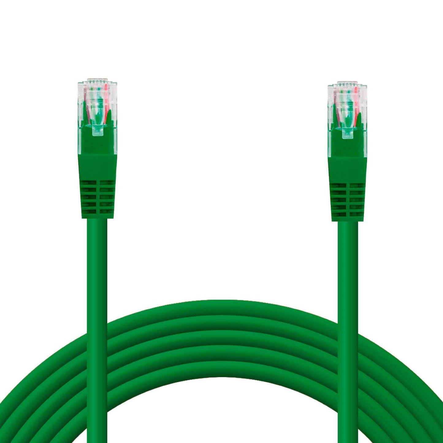 Cable Ethernet Cat.6 de 0,5m Cable de Red UTP AWG24 Verde 1Gbps 250MHz con Conector RJ45, Compatible con PC PS5 PS4
