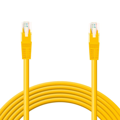 Cable Ethernet Cat.6 de 0.5 M Cable de Red UTP AWG24 Amarillo 1Gbps 250MHz con Conector RJ45, Compatible con PC PS5 PS4