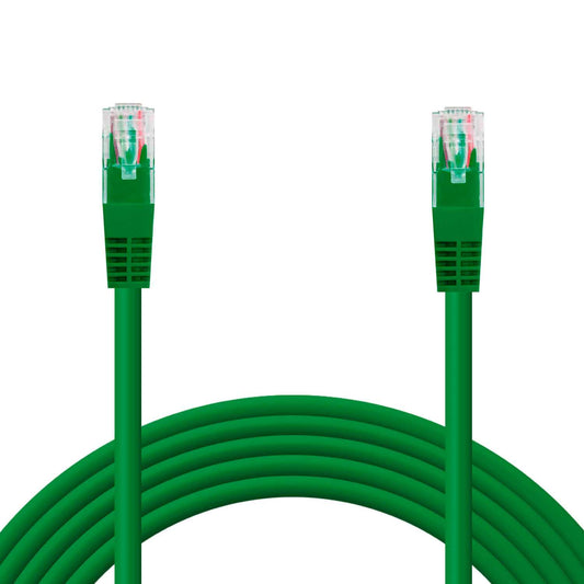 Cable Ethernet Cat.6 de 30 CM Cable de Red UTP AWG24 Verde 1Gbps 250MHz con Conector RJ45, Compatible con PC PS5 PS4